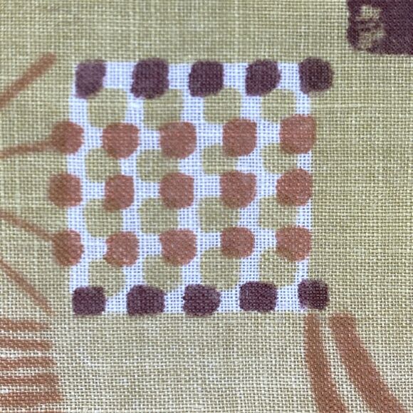 JEANNE MILLER Handkerchief OS MCM Hand Rolled Abstract Yellow VTG 14" x 14" - Picture 5 of 13